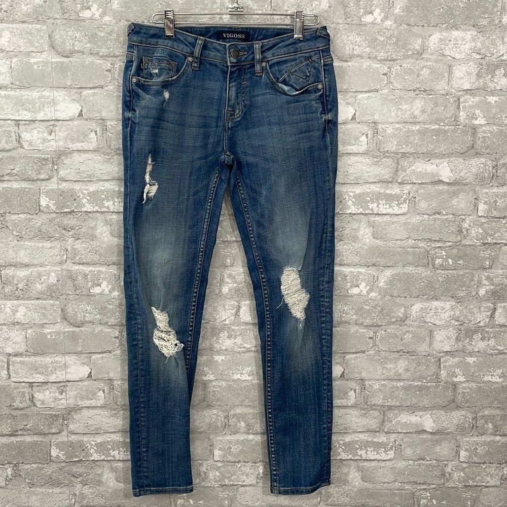 Vigoss The Chelsea Skinny Distressed Jeans